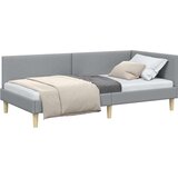  Kutni okvir kreveta Ostalo Svjetlosiva 100 x 200 cm | shoptok.hr