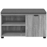  Haldna klop z blazino Enobarvno Siva Sonoma 80 x 38 x 46 cm, (5000160705) | Shoptok.si
