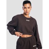 GymBeam ženska cropped dukserica aura tee brown | Eponuda.ba
