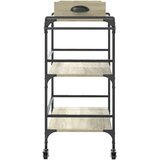  Kuhinjska kolica boja hrasta 81,5x41x92,5 cm konstruirano drvo | shoptok.hr