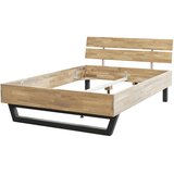MID.YOU POSTELJA 140 cm x 200 cm , les barve hrasta | Shoptok.si