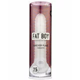 PerfectFIT Fat Boy Checker Box - ovitek za penis (19 cm) - mlečno bela