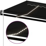  Automatska tenda sa senzorom za vjetar LED 400x350 cm antracit | shoptok.hr