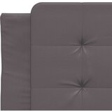 vidaXL Posteljni okvir z vzglavjem siv 90x190 cm umetno usnje | Shoptok.si