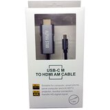 Alpha Star USB kabl TIP-C (muški) na HDMI 4K (muški)/dužina 1,8m/blister ( TIP- C na HDMI 4K 1,8m ) TIP- C na HDMI 4K 1,8m Cene