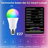 iLC 4x pametna LED žarnica E27 RGB+CCT | Shoptok.si