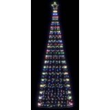 vidaXL Osvetljena novoletna jelka stožec 550 LED barvita 304 cm | Shoptok.si
