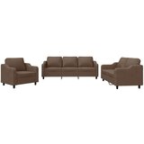  3-dijelni set sofa s jastucima smeđi od tkanine | shoptok.hr