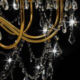 x Luster s 2 razine zlatni 15 žarulja E14 | shoptok.hr