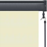 vidaXL Zunanja Rolfa Črtasto Prilagodljiva krema 180 x 250 cm blago | Shoptok.si