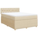 Maison Chic Box spring postelja - Vzmetna postelja z vzmetnico krem 140x200 cm blago SL18053, (21883495) | Shoptok.si