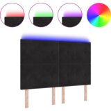  LED Uzglavlje Crno 80 cm Baršun | shoptok.hr