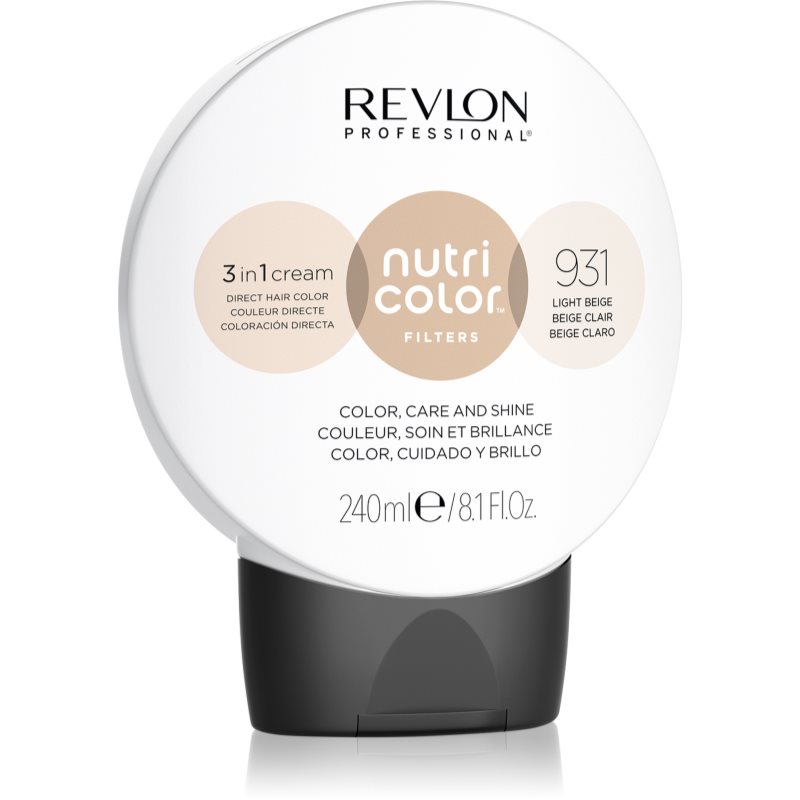 Nutri Color Filters 3in1 Cream hranjiva maska s pigmentima u boji za oživljavanje boje 931 Light Beige 240 ml