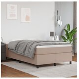  Krevet s oprugama i madrac cappuccino 120x200cm od umjetne kože | shoptok.hr