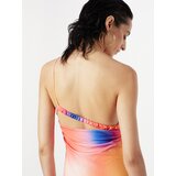 Trendyol Obleka modra / rumena / oranžna / bela | Shoptok.si