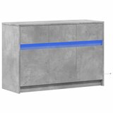 TV ormarić s LED svjetlima boja betona 91x34x61 cm drveni | shoptok.hr