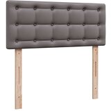vidaXL Krevet s oprugama i madracem sivi 120x190 cm od umjetne kože | shoptok.hr