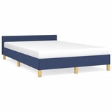 Maison Chic Posteljni okvir - Dvoposteljna postelja - Zakonska postelja brez vzmetnice moder 120x190 cm blago-J12222, (21773532) | Shoptok.si