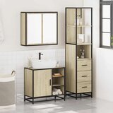 vidaXL 3-dijelni set kupaonskog namještaja boja hrasta sonome drveni | shoptok.hr