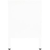 TV ormarić bijeli 90 x 30 x 44 cm od čelika i stakla | Eponuda.ba