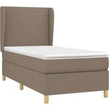  Box spring postelja z vzmetnico taupe 90x190 cm blago, (20791313) | Shoptok.si