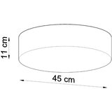  Stropna svetilka ARENA 45 siva, (21348174) | Shoptok.si