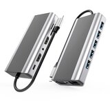 INF 14-v-1 usb-c zvezdišče s hdmi, vga, ethernetom, čitalnikom kartic sd/tf, (21778807) Cene