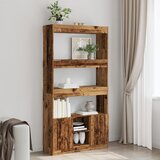 vidaXL Visoka komoda boja staro drvo 92x33x180 cm konstruirano drvo Cijene