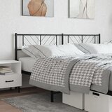 vidaXL Metalno uzglavlje crno 200 cm Cijene
