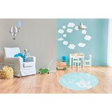 Kayoom OTROŠKA PREPROGA Bambini 160/160 cm taftano svetlo modra | Shoptok.si