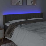  Posteljno vzglavje temno sivo 163x16x78/88 cm žamet, (20792563) | Shoptok.si