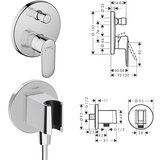 Hansgrohe HANSGROHE SET 5U1 +HG BATERIJA ZA LAVABOO FOKUS 100 (13113) | ePonuda.com