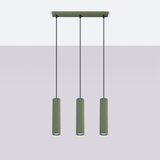 Sollux Lighting Sollux SL.1613 - Luster na sajli KARBON 3xGU10/10W/230V zelena | Eponuda.com
