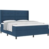 vidaXL Box Spring postelja z vzmetnico modra 180x200 cm tkanina, (22051458) | Shoptok.si