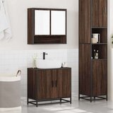 vidaXL 2-dijelni set kupaonskog namještaja boja smeđeg hrasta drveni | shoptok.hr