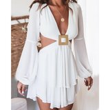 Fenzy Elegantna Mini Haljina S Volanima Lissona, Bijela cijene
