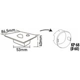  LED svetiljka za stepenište sa senzorom pokreta LED/1,5W/230V 3000/4000/6000K antracit | Eponuda.com