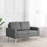 vidaXL Kavč dvosed svetlo sivo blago | Shoptok.si