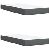  Krevet s oprugama i madracem tamnosivi 200 x 200 cm od tkanine | shoptok.hr