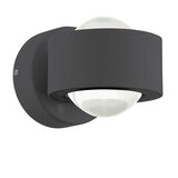 Eglo treviolo spoljna zidna lampa/2, led, 3w, 900lm, ip44, liveni aluminijum/antracit/ staklo | ePonuda.com