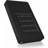Icybox IB-289-C3 USB-C/A ohišje za 2,5 HDD/SSD z numerično tipkovnico za enkripcijo/geslo IB-289-C3 | Shoptok.si