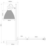 Globo 16466T - Stona lampa LYNDON 1xE14/40W/230V | Eponuda.com