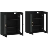  Zidni ormarići 2 kom crni od konstruiranog drva | shoptok.hr