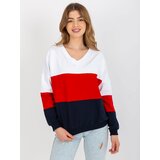RUE PARIS Sweatshirt-RV-BL-8328.86P-white-navy blue | shoptok.hr