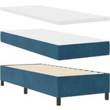  Postelja z vzmetnico z vzmetnico Temno modra 80 x 200 cm Žamet, (5000126091) | Shoptok.si