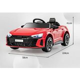  Dječji električni auto Audi RS 2.4 G s daljinskim upravljačem i muzikom - crvene boje | shoptok.hr