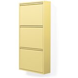 Spinder Design Svetlo rumena jeklena preklopna/stenska omarica za čevlje 50x103x15 cm Billy – | Shoptok.si