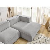 Bobochic Paris Svetlo siva kotna sedežna garnitura iz tkanine bouclé (desni kot) Zephyr – | Shoptok.si