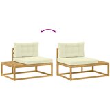  Set vanjskih sofa s jastukom Bijela 79 x 79 x 37 cm Poliester | shoptok.hr