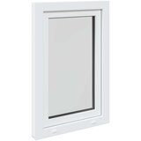  Prozor za podrum RISOR Bijeli 60 x 90 cm PVC i staklo - Bijeli 60 x 90 cm (dvostruki sloj) Nagibanje i okretanje lijevo | shoptok.hr
